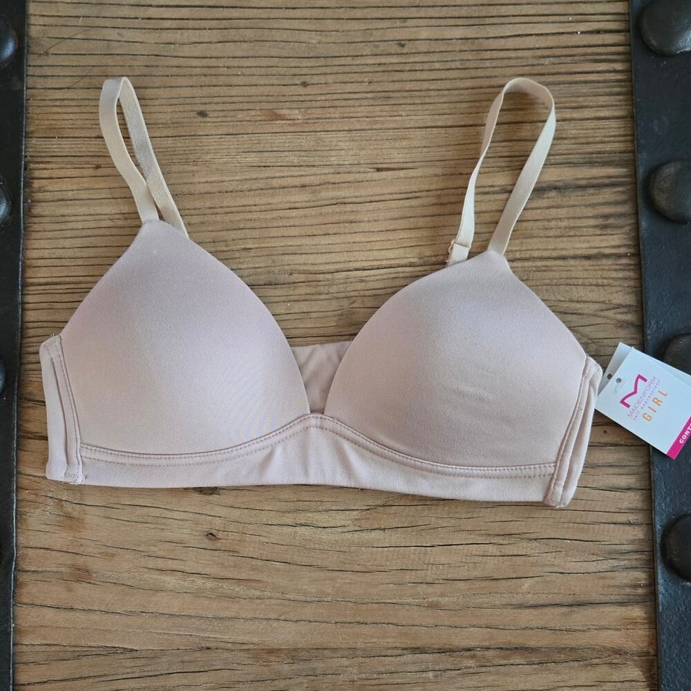 Maidenform Girl Contour Wireless Molded Cup training Bra sz 36A New